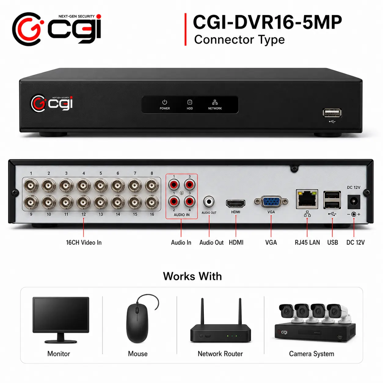 5MP 16CH DVR